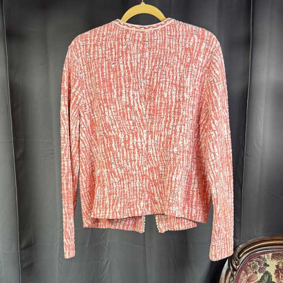 NIC+ZOE Red and White Textured Blazer - Picture 4 of 6